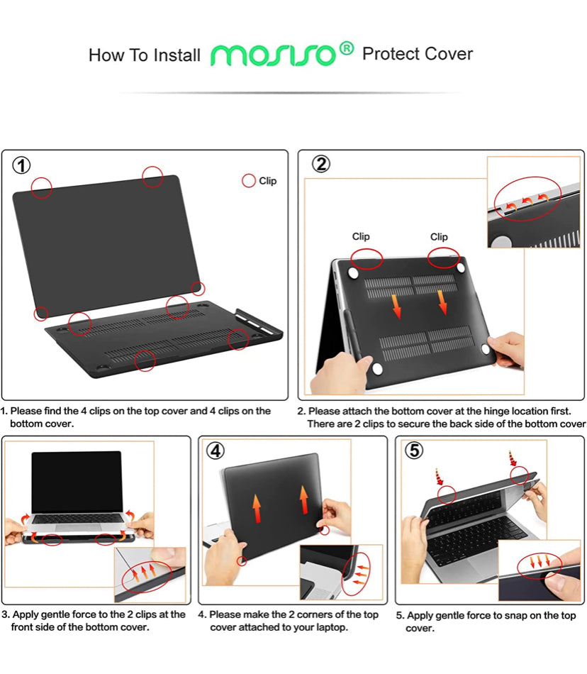 PINK ROSE GOLD MOSISO Compatible with MacBook Pro 14 inch Case 2021 2022 Release
