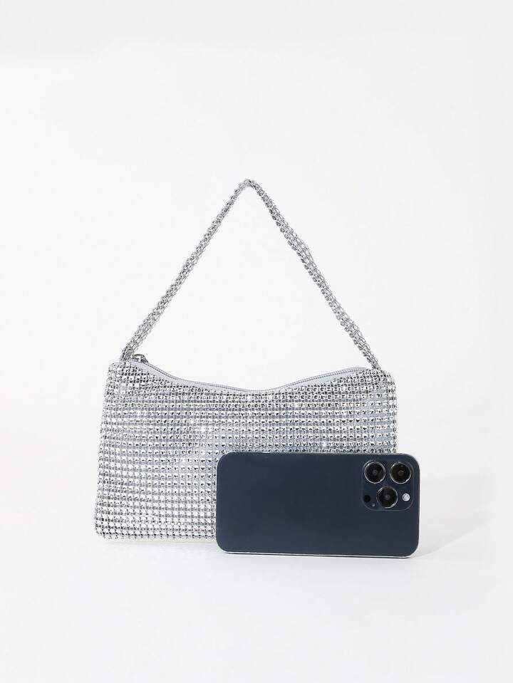 Silver Sparkly Clutch