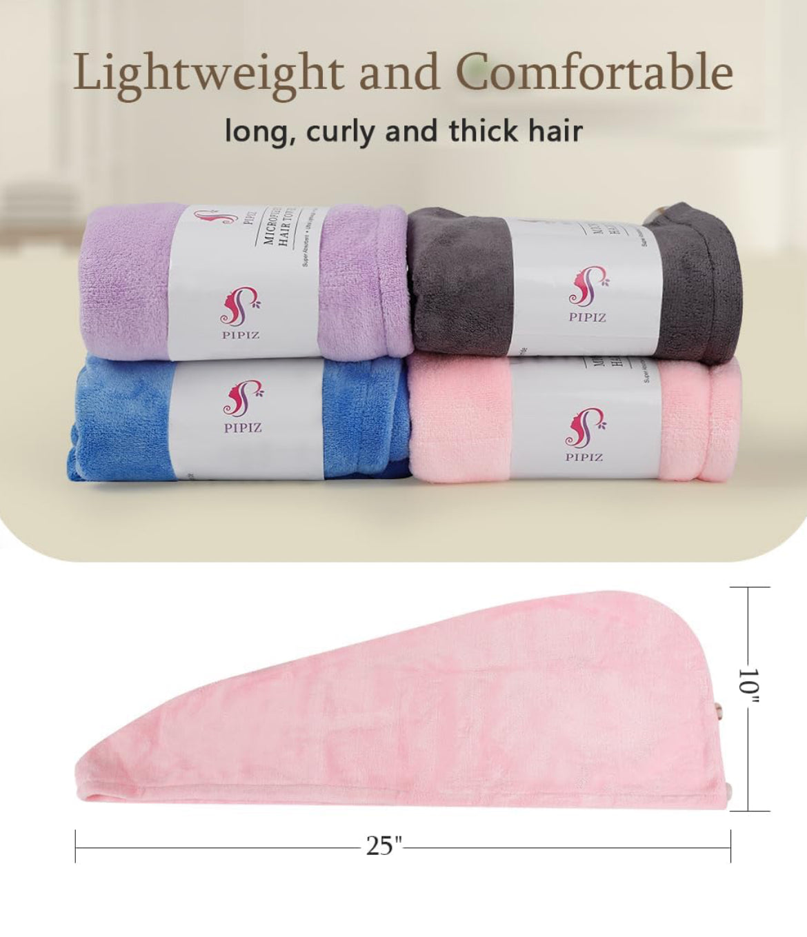 Microfiber Hair Towel Wrap