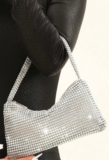 Silver Sparkly Clutch